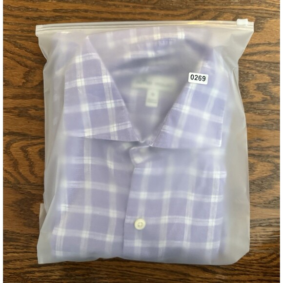 Peter Millar Button Shirt Men's M Franklin Crown Cool Linen-Blend Sport Lavender - Picture 7 of 7